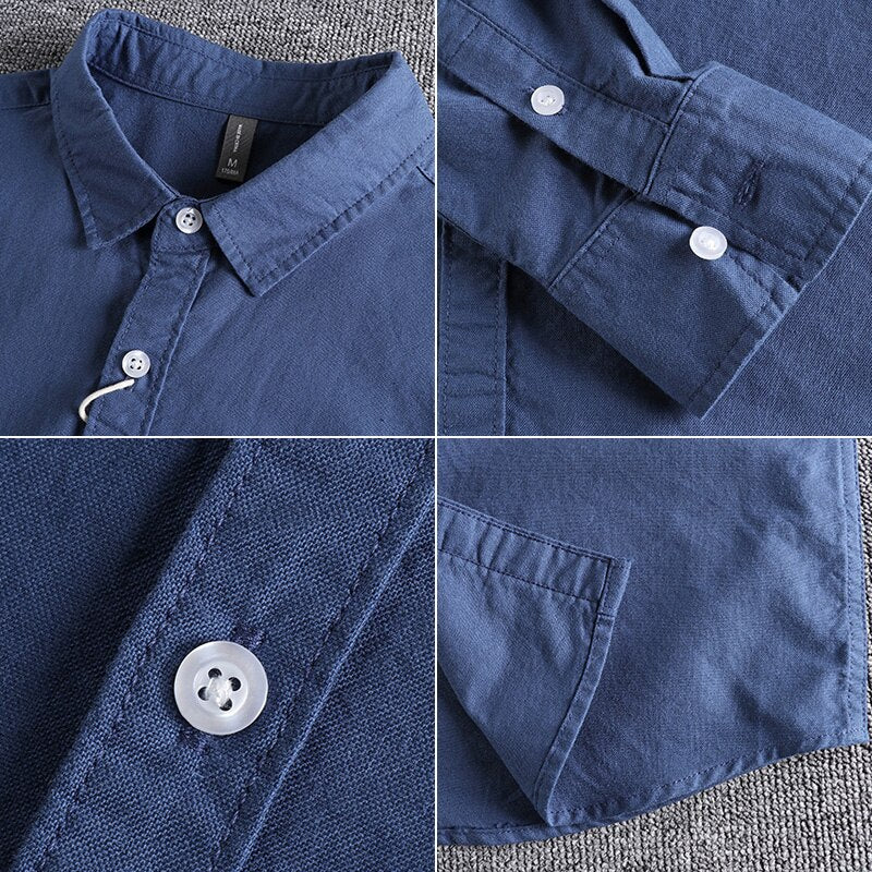 Camisa Roman – Manga Longa em Algodão Premium