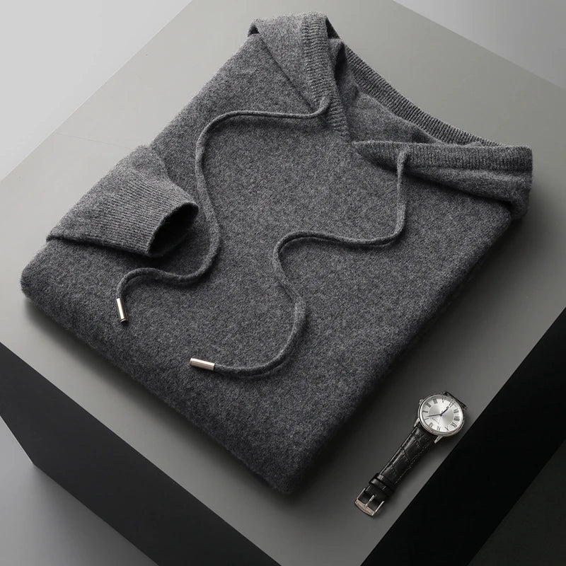 Suéter com Capuz Merino – Lã