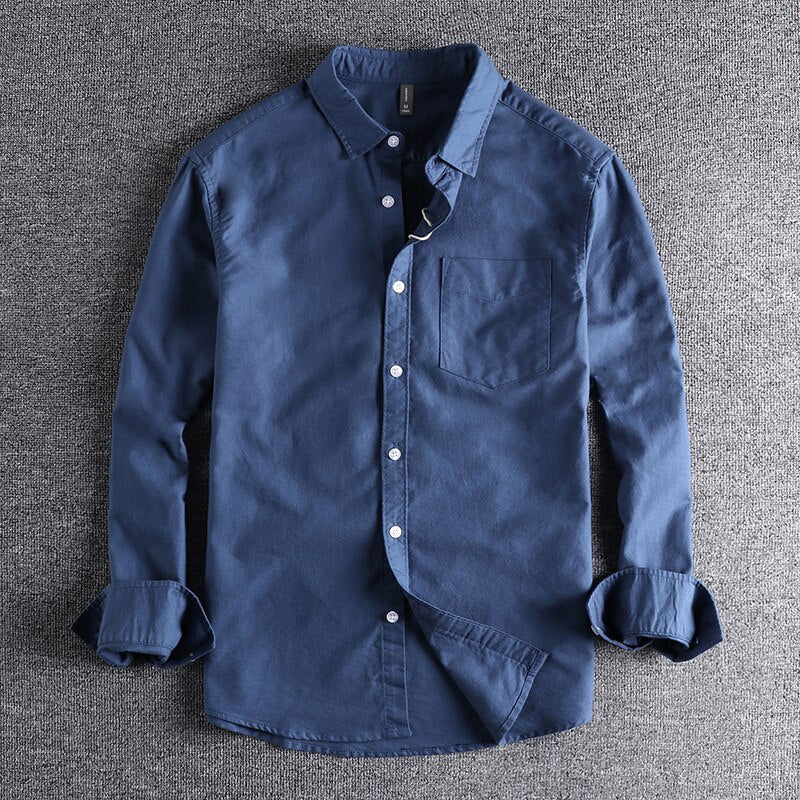 Camisa Roman – Manga Longa em Algodão Premium