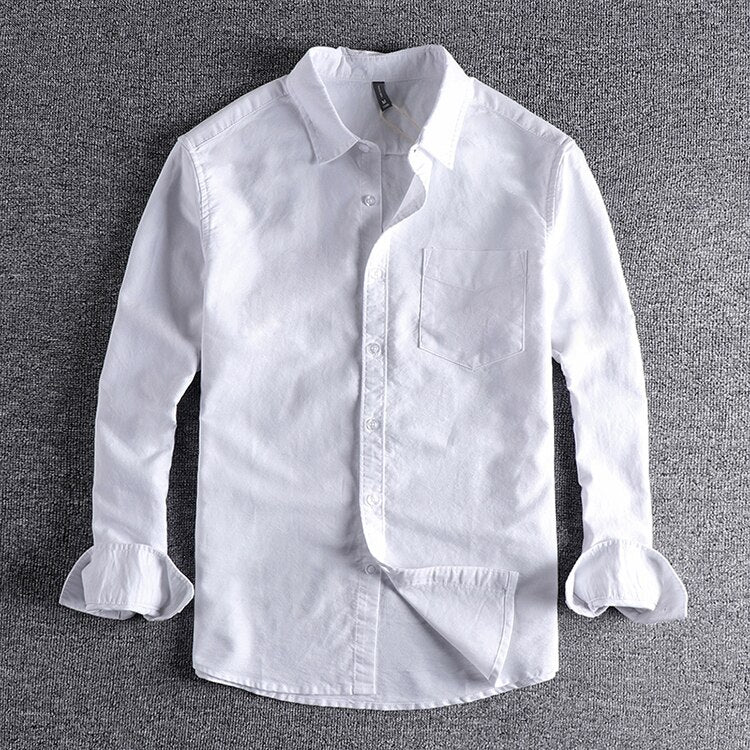 Camisa Roman – Manga Longa em Algodão Premium