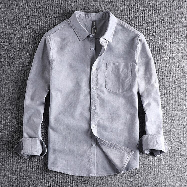 Camisa Roman – Manga Longa em Algodão Premium