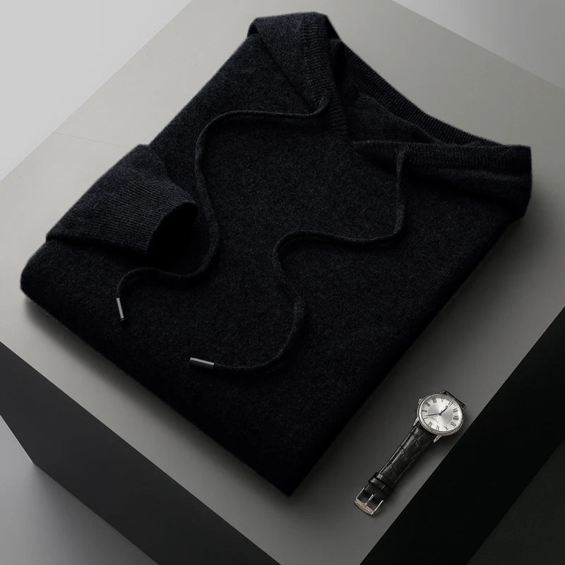 Suéter com Capuz Merino – Lã