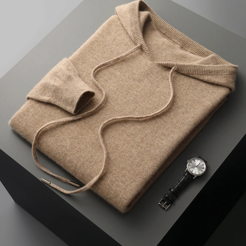 Suéter com Capuz Merino – Lã